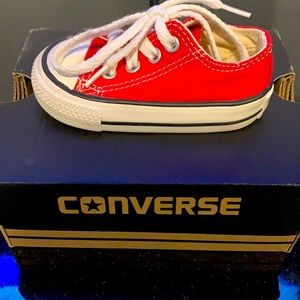 Red converse for toddler size 3